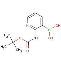 863753-35-9 (2-[(TERT-BUTOXYCARBONYL)AMINO]PYRIDIN-3-YL)BORONIC ACID chemical structure
