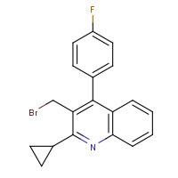 154057-56-4 3-(Bromomethyl)-2-cyclopropyl-4-(4'-fluorophenyl)quinoline chemical structure