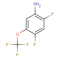 123572-59-8 2,4-Difluoro-5-(trifluoromethoxy)benzenamine chemical structure