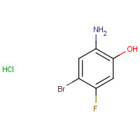 1037298-12-6 5-BROMO-4-FLUORO-2-HYDROXY-ANILINE HCL chemical structure