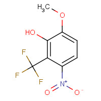 69741-66-8 3-METHOXY-6-NITRO-TRIFLUOROMETHYL-PHENOL chemical structure