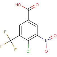 350488-79-8 4-CHLORO-3-NITRO-5-(TRIFLUOROMETHYL)BENZOIC ACID chemical structure