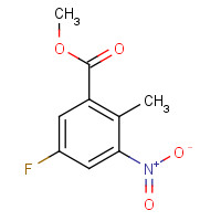 697739-03-0 5-FLUORO-2-METHYL-3-NITRO-BENZOIC ACID METHYL ESTER chemical structure