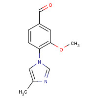 870837-18-6 3-Methoxy-4-(4-methyl-1H-imidazol-1-yl)benzaldehyde chemical structure