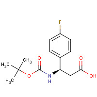 479064-94-3 BOC-(R)-3-AMINO-3-(4-FLUORO-PHENYL)-PROPIONIC ACID chemical structure