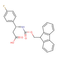 479064-95-4 FMOC-(R)-3-AMINO-3-(4-FLUORO-PHENYL)-PROPIONIC ACID chemical structure
