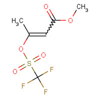 133559-43-0 3-TRIFLUOROMETHANESULFONYLOXY-BUT-2-ENOIC ACID METHYL ESTER chemical structure