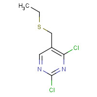 108141-35-1 2,4-Dichloro-5-ethylsulfanylmethylpyrimidine chemical structure