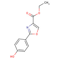 200400-76-6 Ethyl 2-(4'-hydroxyphenyl)-1,3-oxazole-4-carboxylate chemical structure