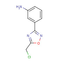6595-79-5 3-(5-CHLOROMETHYL-[1,2,4]OXADIAZOL-3-YL)-ANILINE chemical structure