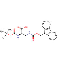 131570-56-4 BOC-D-DAP(FMOC)-OH chemical structure