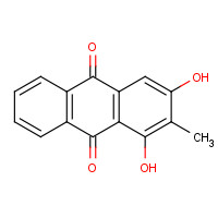 117-02-2 1,3-DIHYDROXY-2-METHYLANTHRAQUINONE chemical structure