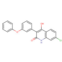 142326-59-8 7-Chloro-4-hydroxy-3-(3-phenoxy)phenyl-2(H)-quinolinone chemical structure
