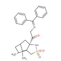 138566-17-3 1-[(5R)-10,10-Dimethyl-3,3-dioxido-3-thia-4-azatricyclo[5.2.1.01,5]dec-5-yl]-2-[(diphenylmethylene)amino]ethanone chemical structure