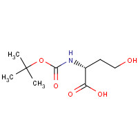 67198-87-2 N-{[(2-Methyl-2-propanyl)oxy]carbonyl}-D-homoserine chemical structure