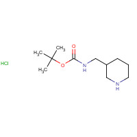 1159826-67-1 2-Methyl-2-propanyl (3-piperidinylmethyl)carbamate hydrochloride (1:1) chemical structure