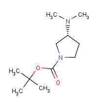 1004538-33-3 2-Methyl-2-propanyl (3R)-3-(dimethylamino)-1-pyrrolidinecarboxylate chemical structure