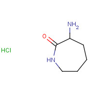 26081-07-2 3-Amino-2-azepanone hydrochloride (1:1) chemical structure