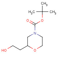 136992-21-7 2-Methyl-2-propanyl (2R)-2-(2-hydroxyethyl)-4-morpholinecarboxylate chemical structure