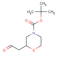 1257853-70-5 2-Methyl-2-propanyl (2R)-2-(2-oxoethyl)-4-morpholinecarboxylate chemical structure