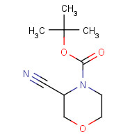 1257856-32-8 2-Methyl-2-propanyl (3R)-3-cyano-4-morpholinecarboxylate chemical structure