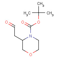 1257856-87-3 2-Methyl-2-propanyl (3R)-3-(2-oxoethyl)-4-morpholinecarboxylate chemical structure