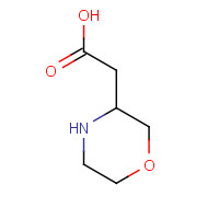 1257848-43-3 (3R)-3-Morpholinylacetic acid chemical structure