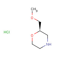 141196-39-6 (2R)-2-(Methoxymethyl)morpholine hydrochloride (1:1) chemical structure
