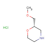 141196-38-5 (2S)-2-(Methoxymethyl)morpholine hydrochloride (1:1) chemical structure