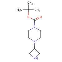 219725-67-4 2-Methyl-2-propanyl 4-(3-azetidinyl)-1-piperazinecarboxylate chemical structure