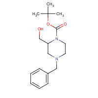 947275-34-5 2-Methyl-2-propanyl (2S)-4-benzyl-2-(hydroxymethyl)-1-piperazinecarboxylate chemical structure