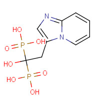 180064-38-4 [1-Hydroxy-2-(imidazo[1,2-a]pyridin-3-yl)-1,1-ethanediyl]bis(phosphonic acid) chemical structure