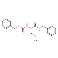 196601-68-0 benzyl N-[(1R)-2-(benzylamino)-1-(methoxymethyl)-2-oxo-ethyl]carbamate chemical structure