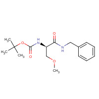 880468-89-3 tert-butyl N-[(1R)-2-(benzylamino)-1-(methoxymethyl)-2-oxo-ethyl]carbamate chemical structure