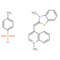 107091-89-4 1-Methyl-4-[(Z)-(3-methyl-1,3-benzothiazol-2(3H)-ylidene)methyl]quinolinium 4-methylbenzenesulfonate chemical structure