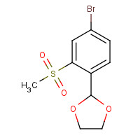 773088-75-0 2-(4-bromo-2-methylsulfonyl-phenyl)-1,3-dioxolane chemical structure