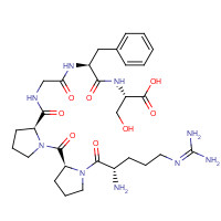 23815-88-5 N<sup>5</sup>-(Diaminomethylene)-L-ornithyl-L-prolyl-L-prolylglycyl-L-phenylalanyl-L-serine chemical structure