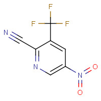 573762-57-9 5-Nitro-3-(trifluoromethyl)-2-pyridinecarbonitrile chemical structure