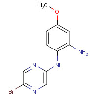 950845-96-2 N-(5-Bromopyrazin-2-yl)-2-amino-4-methoxyaniline chemical structure