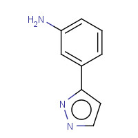 89260-46-8 benzenamine, 3-(1H-pyrazol-3-yl)- chemical structure