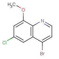 1189107-33-2 4-Bromo-6-chloro-8-methoxyquinoline chemical structure