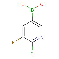 1072946-66-7 (6-Chloro-5-fluoropyridin-3-yl)boronic acid chemical structure