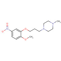 846023-54-9 1-[3-(2-Methoxy-5-nitrophenoxy)propyl]-4-methylpiperazine chemical structure