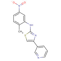 1048007-94-8 N-(2-Methyl-5-nitrophenyl)-4-(3-pyridinyl)-1,3-thiazol-2-amine chemical structure