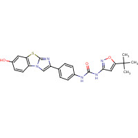 950769-51-4 1-[4-(7-Hydroxyimidazo[2,1-b][1,3]benzothiazol-2-yl)phenyl]-3-[5-(2-methyl-2-propanyl)-1,2-oxazol-3-yl]urea chemical structure