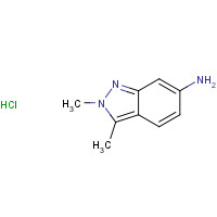 635702-60-2 2,3-Dimethyl-2H-indazol-6-amine hydrochloride (1:1) chemical structure