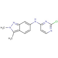 444731-74-2 N-(2-Chloro-4-pyrimidinyl)-2,3-dimethyl-2H-indazol-6-amine chemical structure