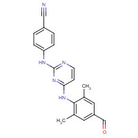 500293-29-8 4-({4-[(4-Formyl-2,6-dimethylphenyl)amino]-2-pyrimidinyl}amino)benzonitrile chemical structure