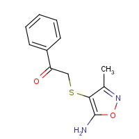 140454-99-5 2-[(5-Amino-3-methyl-1,2-oxazol-4-yl)sulfanyl]-1-phenylethanone chemical structure