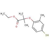 447406-77-1 ethyl 2-methyl-2-(2-methyl-4-sulfanyl-phenoxy)propanoate chemical structure